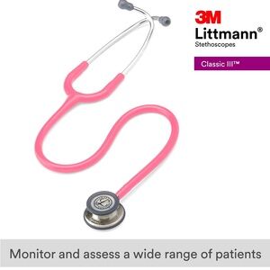 New! 3M Littmann Classic III Pink Stethoscope